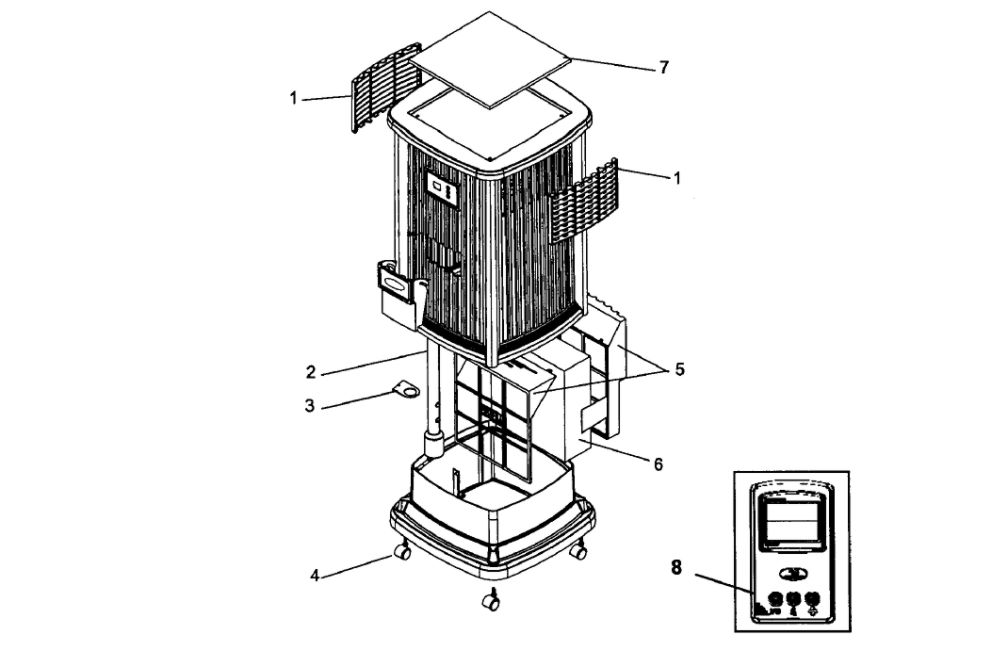 Main Assembly Diagram and Parts List for EP9  Essick Air Humidifier